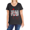 this is my zombie killing Ladies Curvy T-Shirt