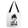 like a saiyan Tote Bags