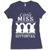 little miss cottontail cute bunny easter Ladies Fitted T-Shirt