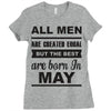 all men are created equal may Ladies Fitted T-Shirt