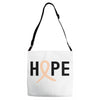 Hope Uterine Cancer Awareness Adjustable Strap Totes