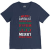 merry corruption of a pagan holiday V-Neck Tee