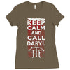Keep Calm And Call Daryl Ladies Fitted T-Shirt