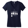 Tardis Doctor Who Women's V-Neck T-Shirt