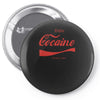 enjoy cocaine funny gray Pin-back button
