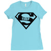 super tired superman Ladies Fitted T-Shirt