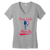 keep calm and pitch on Women's V-Neck T-Shirt