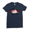 April Peeking Out Baby Girl in Spanish Ladies Fitted T-Shirt