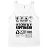 Born In September Tank Top