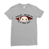 May Peeking Out Baby Boy Ladies Fitted T-Shirt