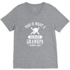 This is What a Badass Grandpa Looks Like V-Neck Tee