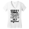 This Girl Is Taken By A Super Sexy July Boyfriend Women's V-Neck T-Shirt