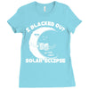 i black out solar ec;ipse Ladies Fitted T-Shirt