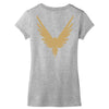 Maverick Gold Print Women's V-Neck T-Shirt