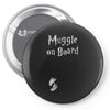 Muggle On Board Airforce Pin-back button