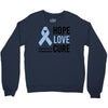 hope love cure stomach cancer awareness Crewneck Sweatshirt