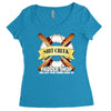 funny  creek paddle shop, ideal gift, birthday present Women's Triblend Scoop T-shirt
