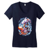 octopus vs shark Women's V-Neck T-Shirt