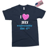 i love july especially the 4th Exclusive T-shirt