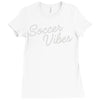 soccer vibes Ladies Fitted T-Shirt