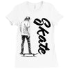 skate Ladies Fitted T-Shirt