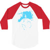 water planet global warming world ocean banksy nature graphic 3/4 Sleeve Shirt