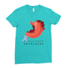 stomach cancer awareness Ladies Fitted T-Shirt