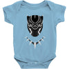 black panther minimalist Baby Bodysuit