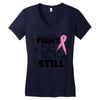 the lord will fight for you, you need only to be still Women's V-Neck T-Shirt
