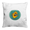 angry goldfish cartoon Throw Pillow