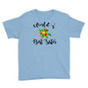 world's best sister with flowers Youth Tee