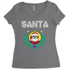santa christmas Women's Triblend Scoop T-shirt