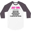 July Girl Hated By Many 3/4 Sleeve Shirt