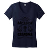 I Am One Blessed Grandma Women's V-Neck T-Shirt