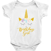 birthday unicorn girl Baby Bodysuit
