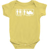 drums   problem solved   mens funny Baby Bodysuit