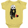 creepy doll trick or treat Baby Onesie