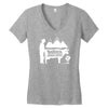 bullen ,spr&uuml;che,party,acab,,fun,lustig Women's V-Neck T-Shirt
