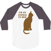 im an animal in bed 3/4 Sleeve Shirt