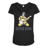 guitar hero Maternity Scoop Neck T-shirt