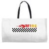 Fire Black Weekender Totes