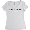 friends tv show parody christmas Women's Triblend Scoop T-shirt