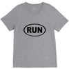 basic running oval V-Neck Tee