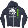 albert einstein theory of 7% proof geeky science cider scrumpy drinkin Zipper Hoodie