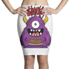 happy birthday monster Pencil Skirts