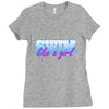 swim like a girl neon Ladies Fitted T-Shirt