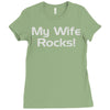 my wife rocks Ladies Fitted T-Shirt