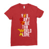you can't save the world alone Ladies Fitted T-Shirt