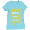 nobody exists on purpose Ladies Fitted T-Shirt
