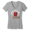 lucky devil gambling cards Women's V-Neck T-Shirt